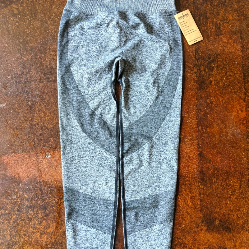 PINK black and grey leggings